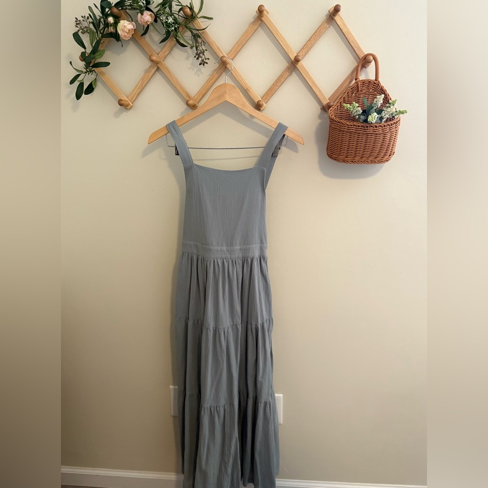 Prairie Blue Bib Dress
